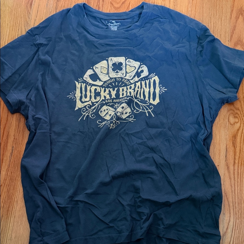Lucky Brand Navy Graphic Tee